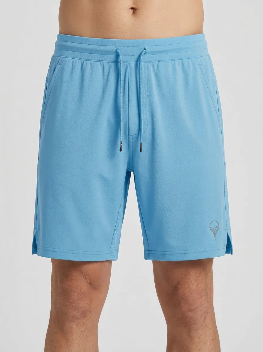 Performance Golf-Ball Ball-On-Tee Golf Athletic Shorts