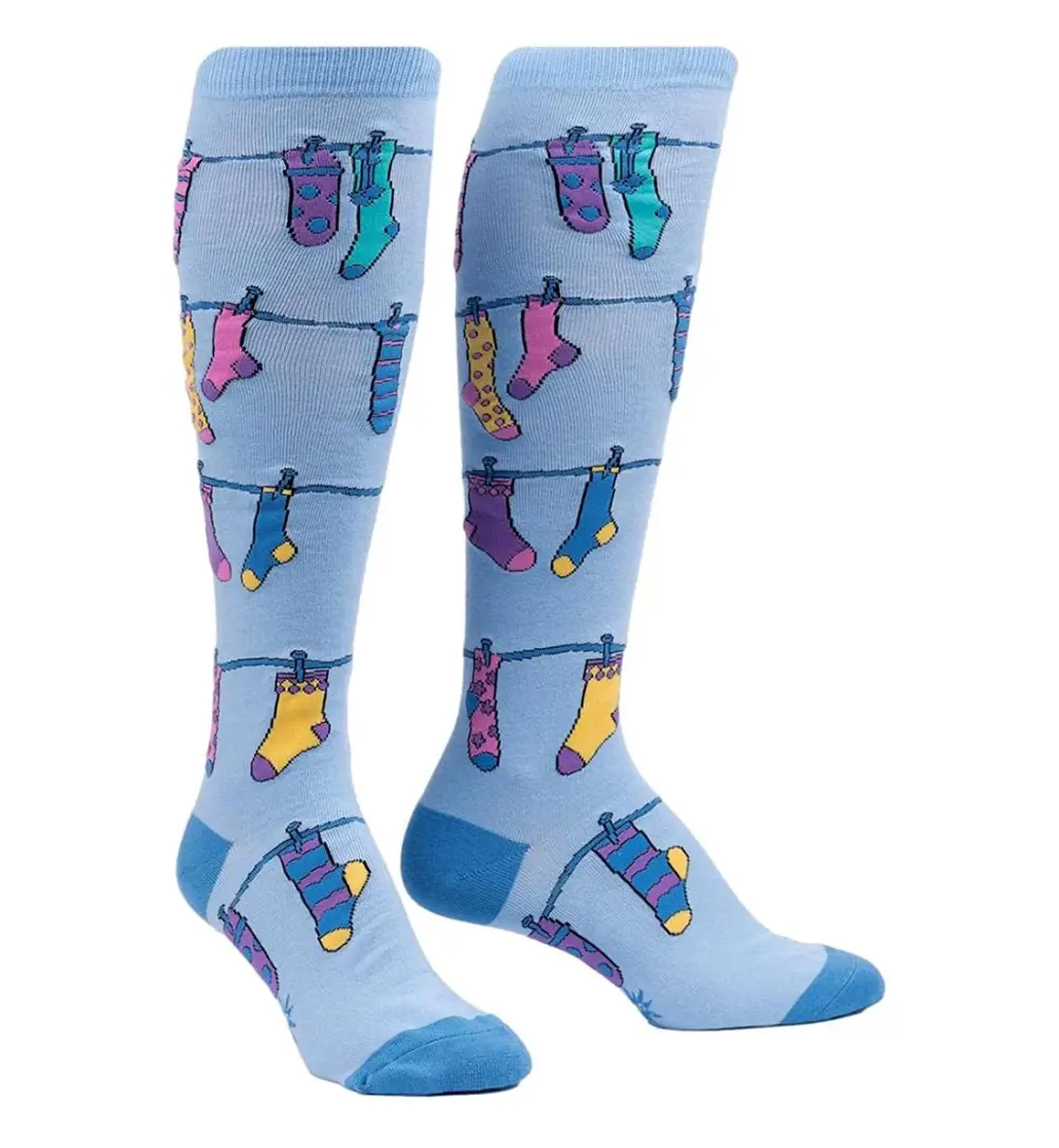 Classic Whimsical Playful Graphic Knee-High Socks