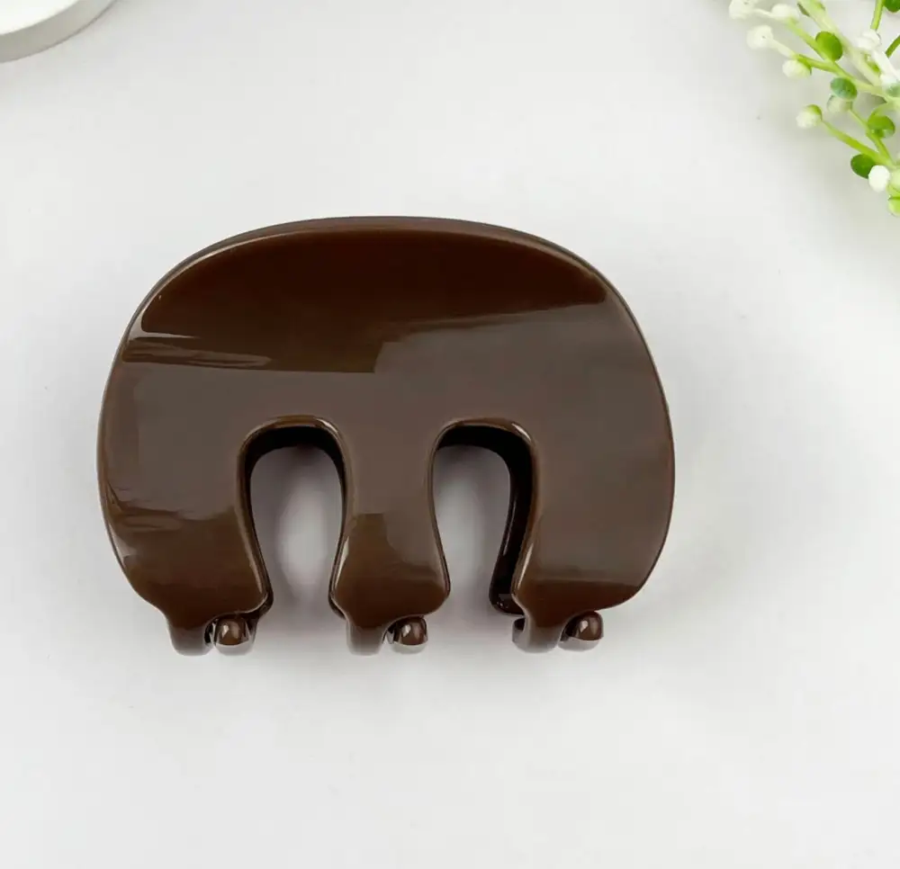 Prong Simple Matte Hair Claw Clip