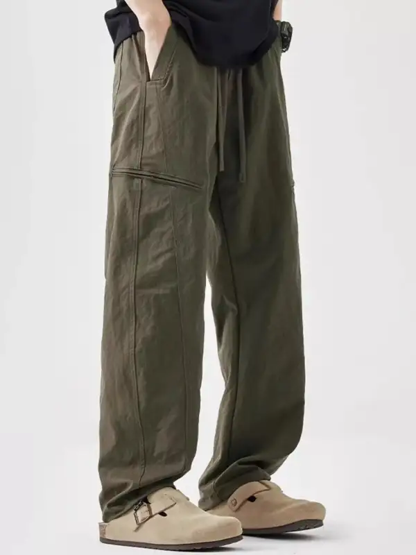 Classic Men's Plus Size Wide Leg Pants