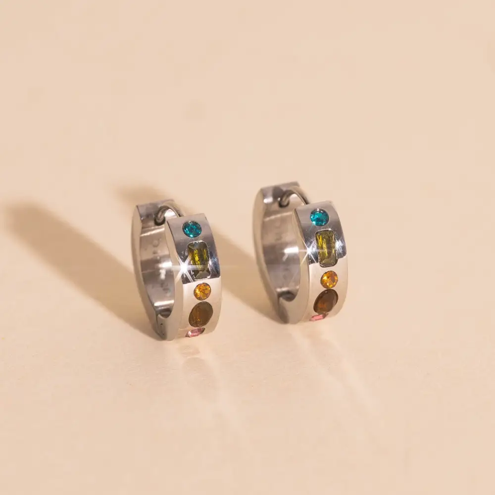Gemstone Chunky Earring
