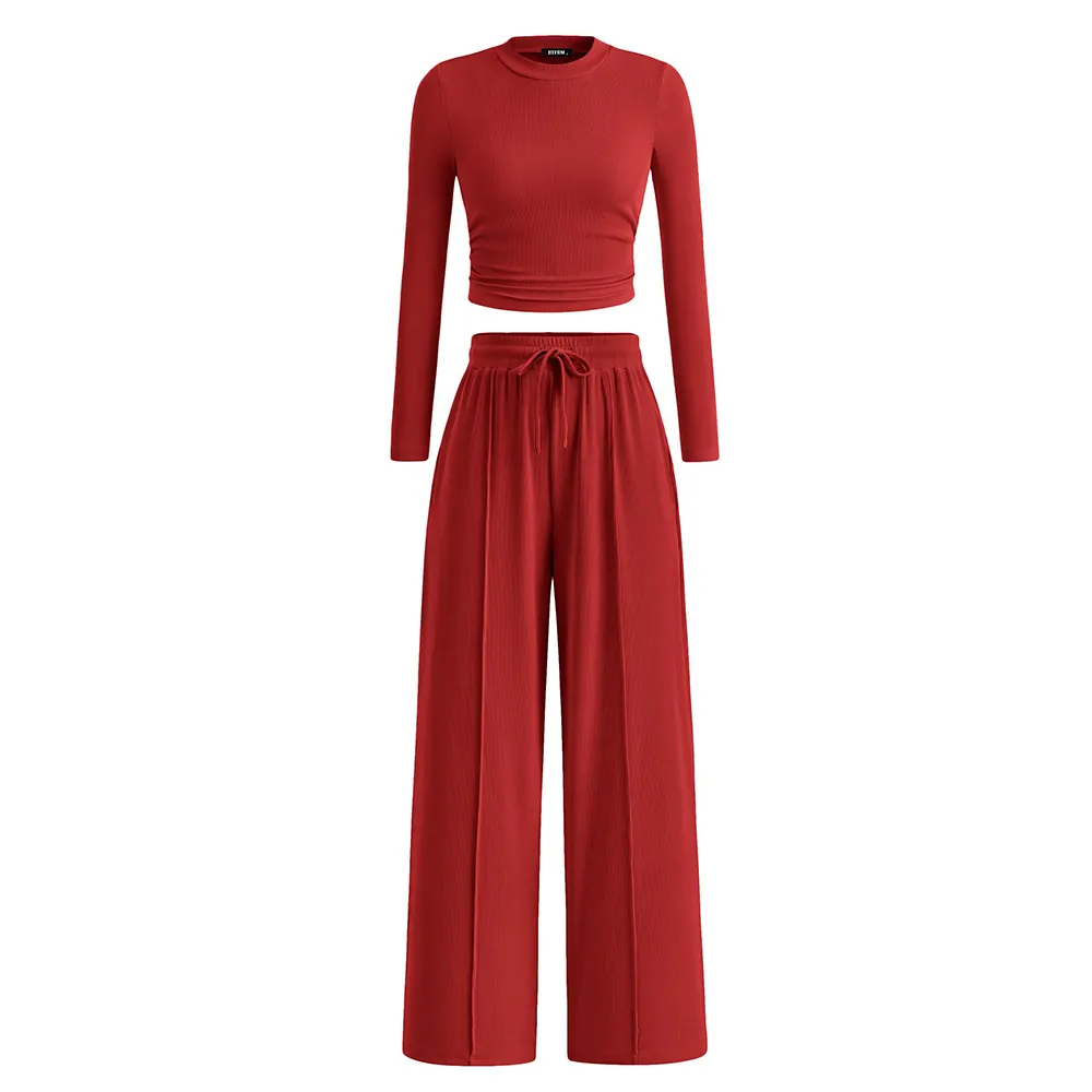 2-Piece Ribbed Knit Set Loungewear