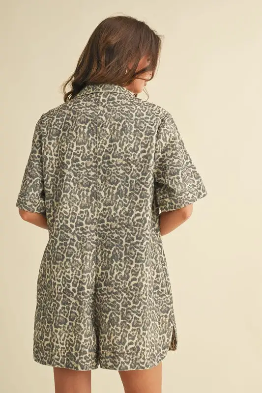 Relaxed Leopard Romper