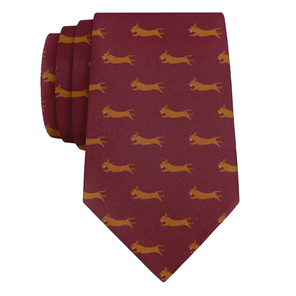 Dachshund Dog Pattern Necktie