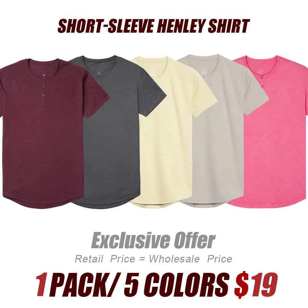 🛒 90% OFF NOW!2026 New Men's Henley Drop-Cut