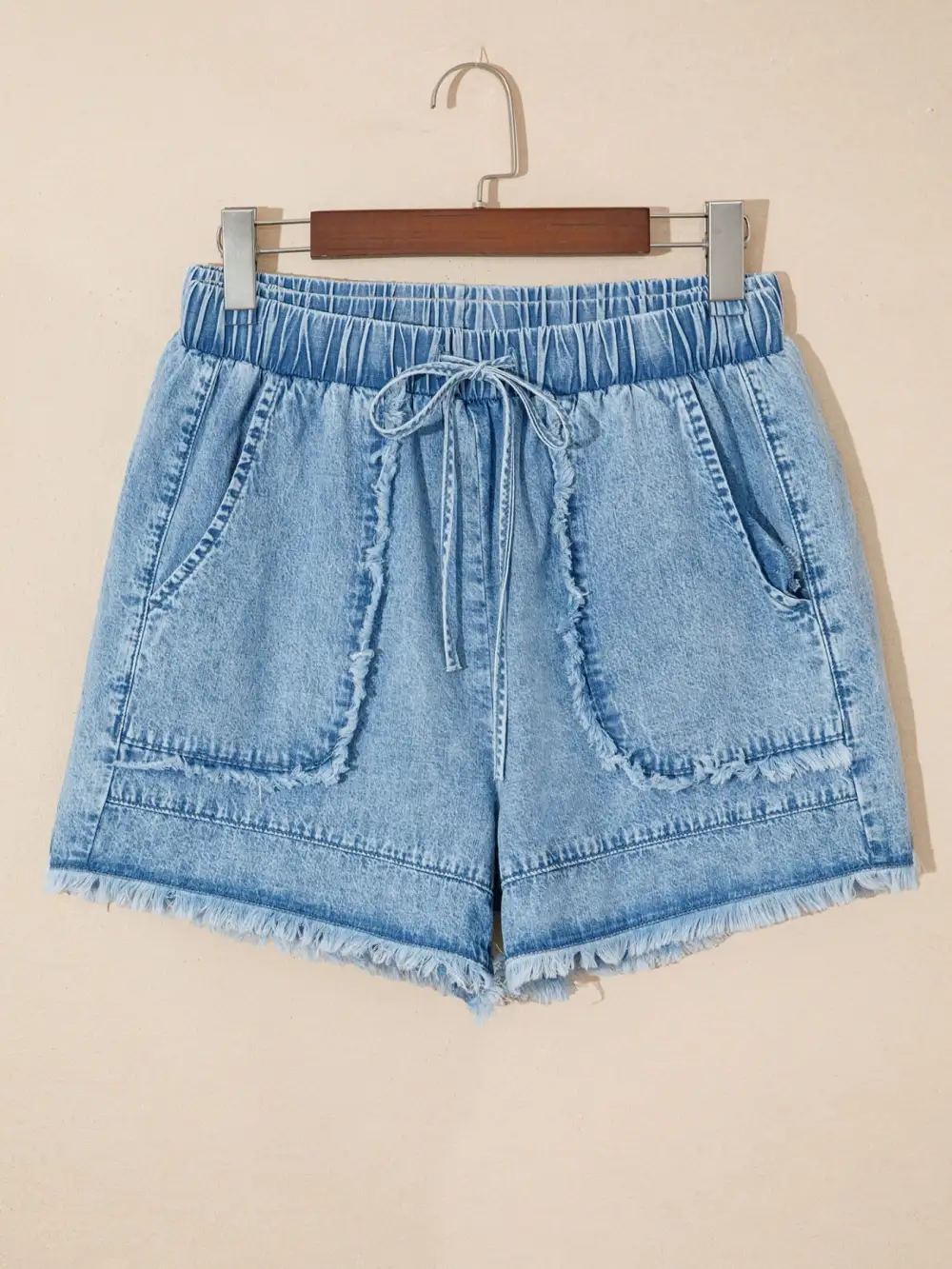Frayed Edge Casual Denim Casual Shorts