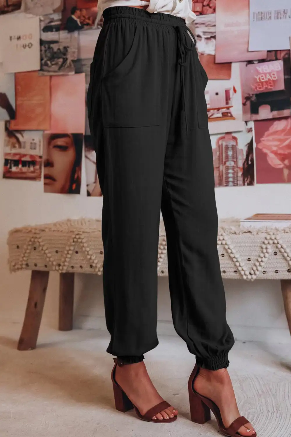 Relaxed Drawstring Everyday Pants
