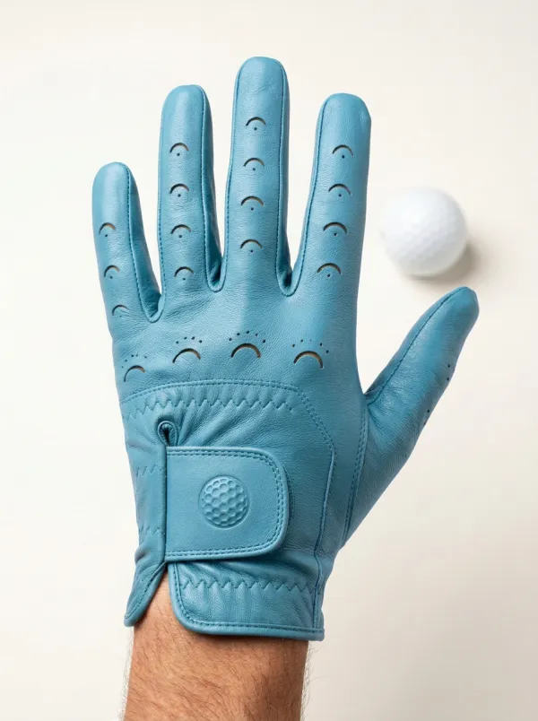 Clean Perforated Leather Golf Glove