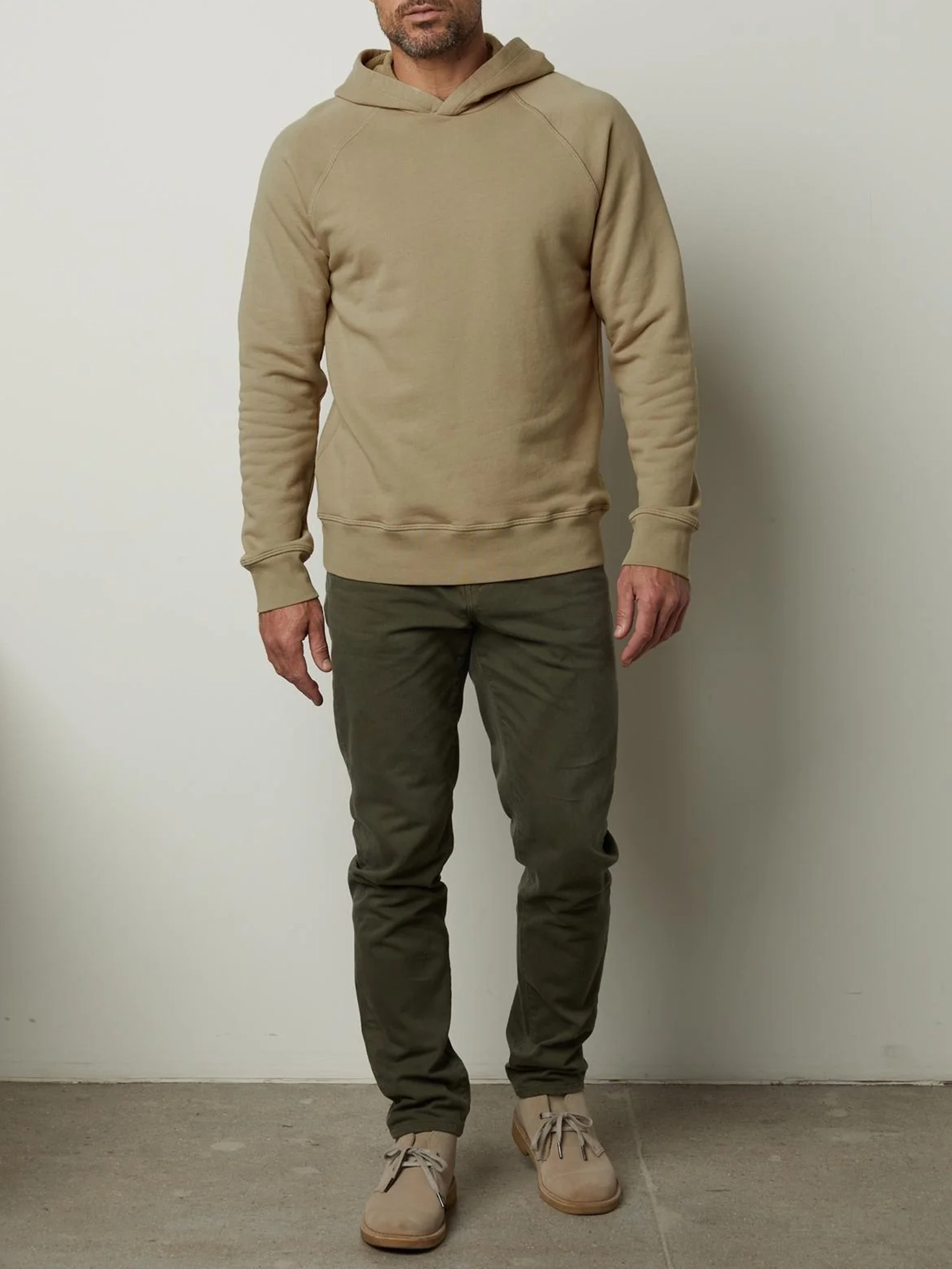 Solid Long Sleeve Hooded Sweater