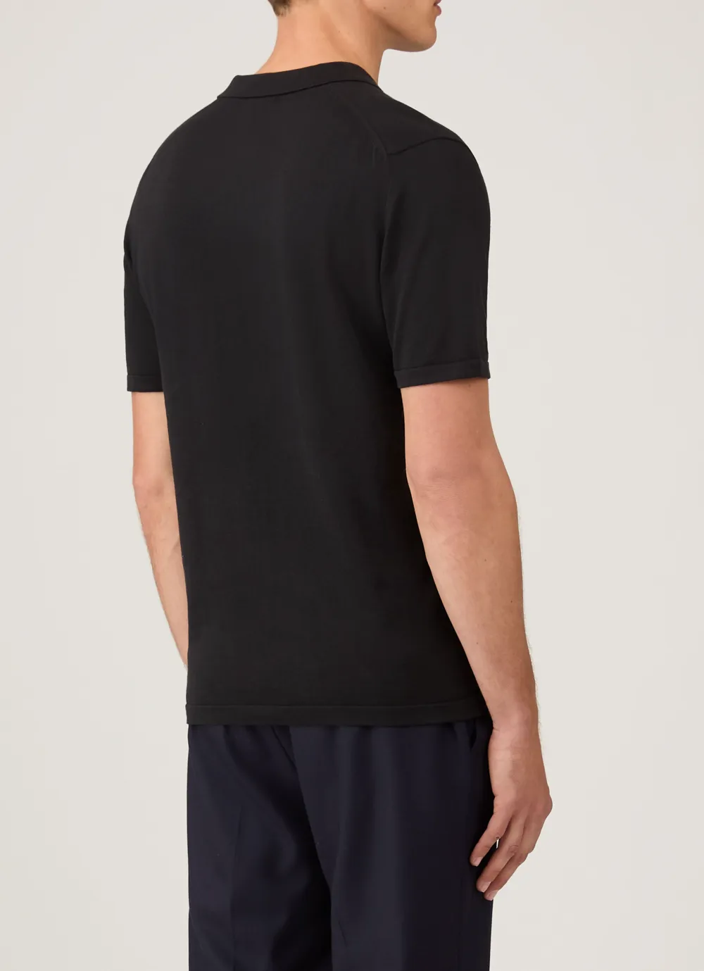 Clean Everyday Regular Fit Sea Island Cotton Knit Short Sleeve Polo Shirt
