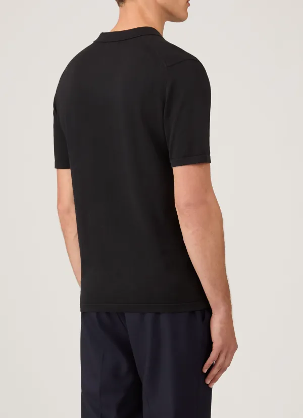 Clean Everyday Regular Fit Sea Island Cotton Knit Short Sleeve Polo Shirt