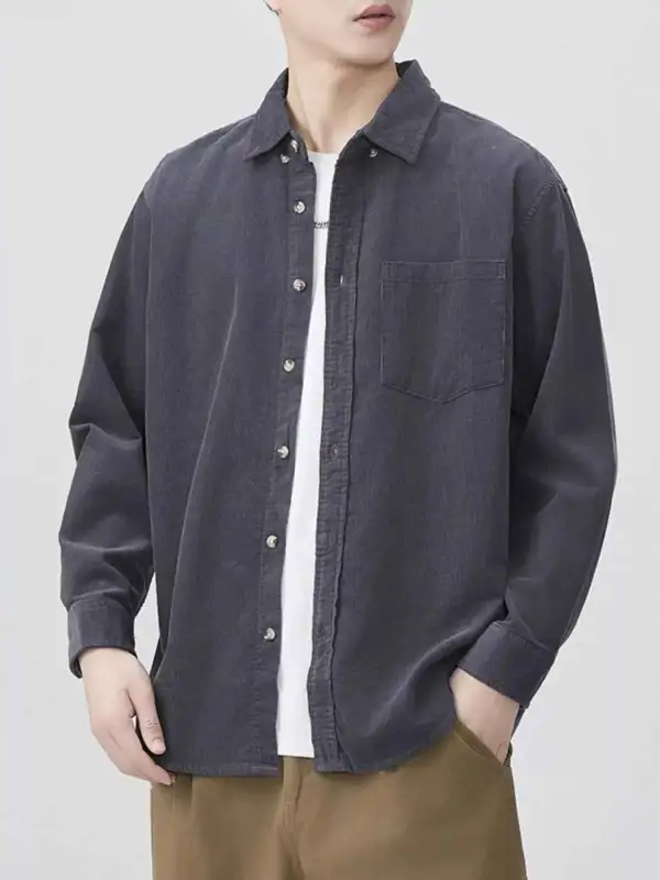 Modern Button Up Long Sleeve Shirt