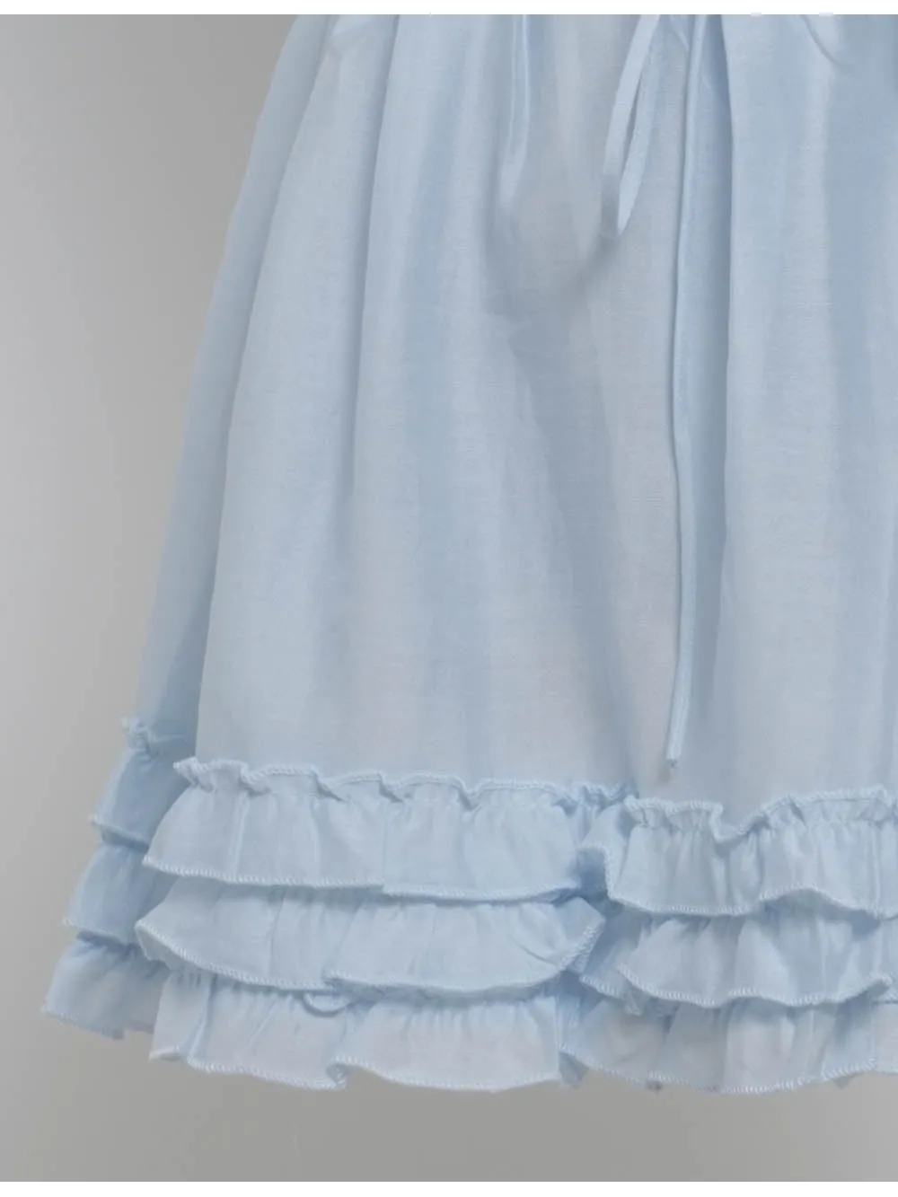 Ruffle Tiered Hem Elastic Waist Lace Up Mini Skirt