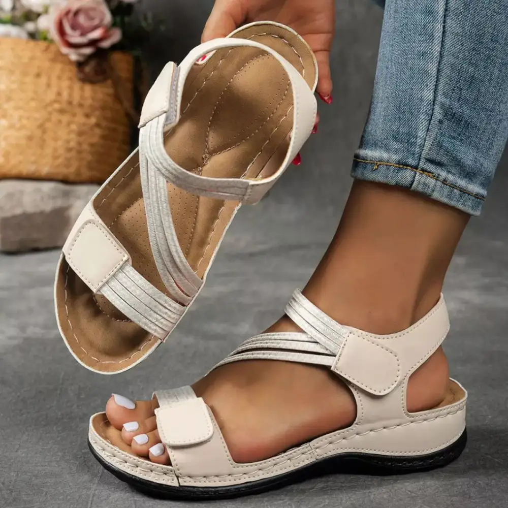Lightweight Open Toe Wedge Sandals