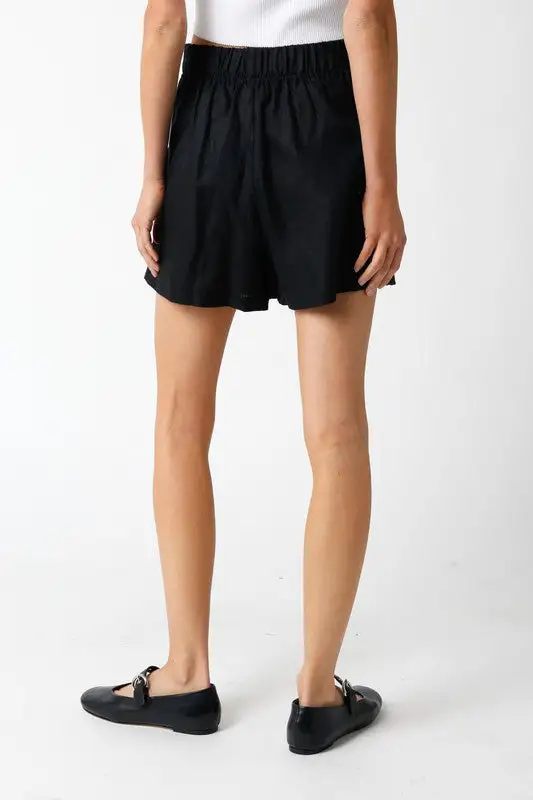 Refined Linen Relaxed Shorts