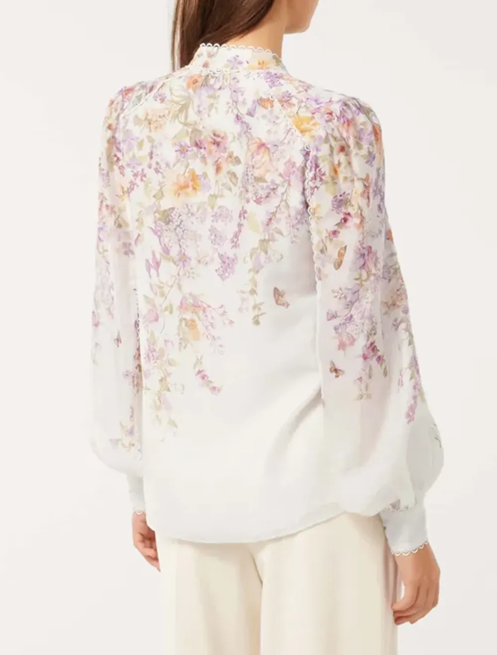 Trim Detail Blouse