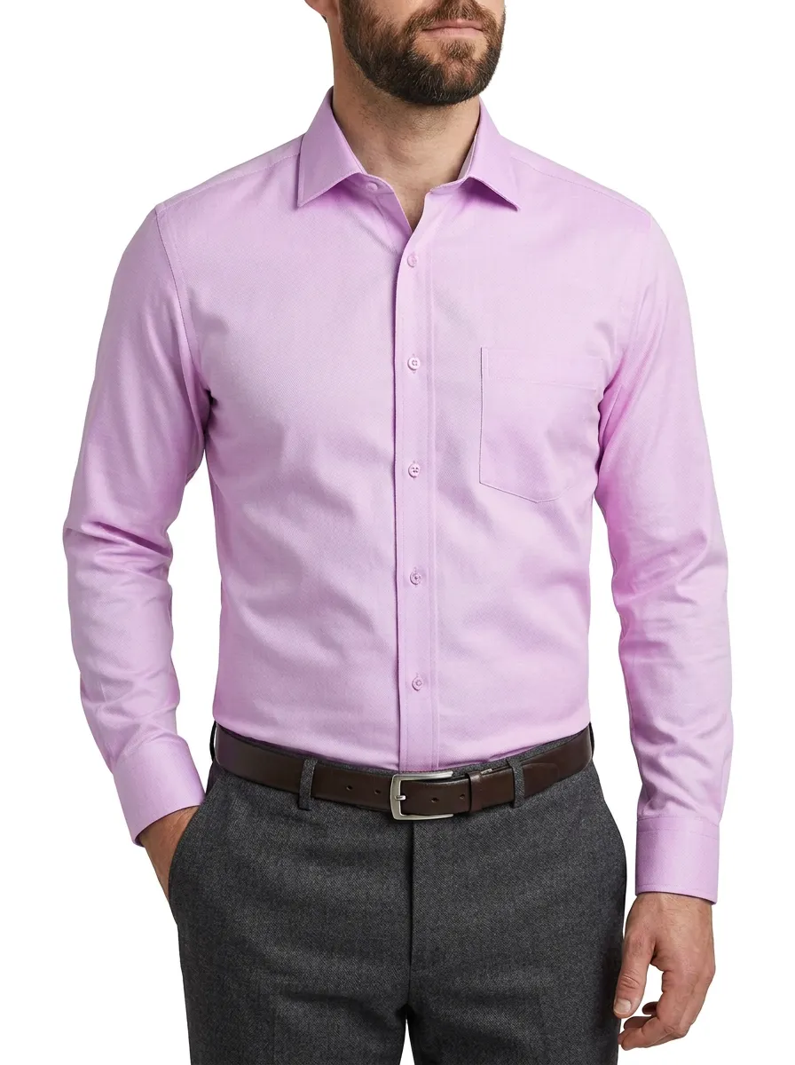 Men's Heritage Inspired Long Sleeve Solid Dress Shirt