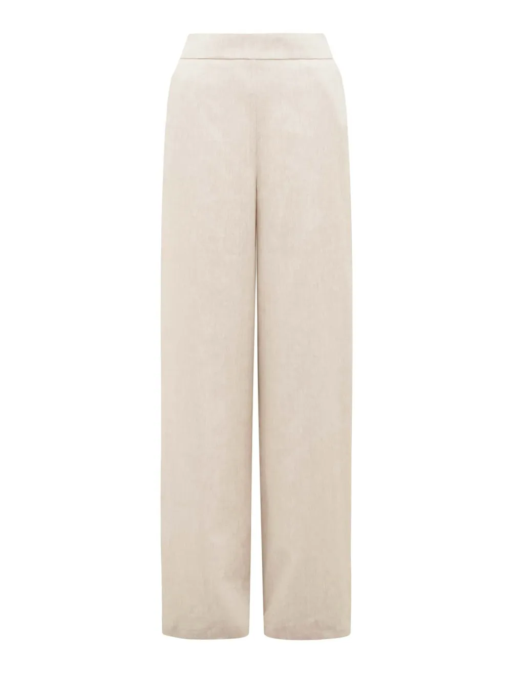 High Waist Linen Wide-Leg Pants