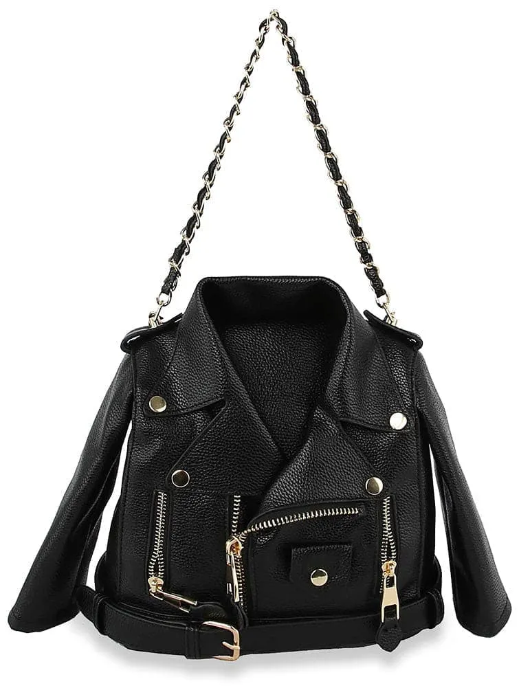 Chain Accent Convertible Casual Backpack