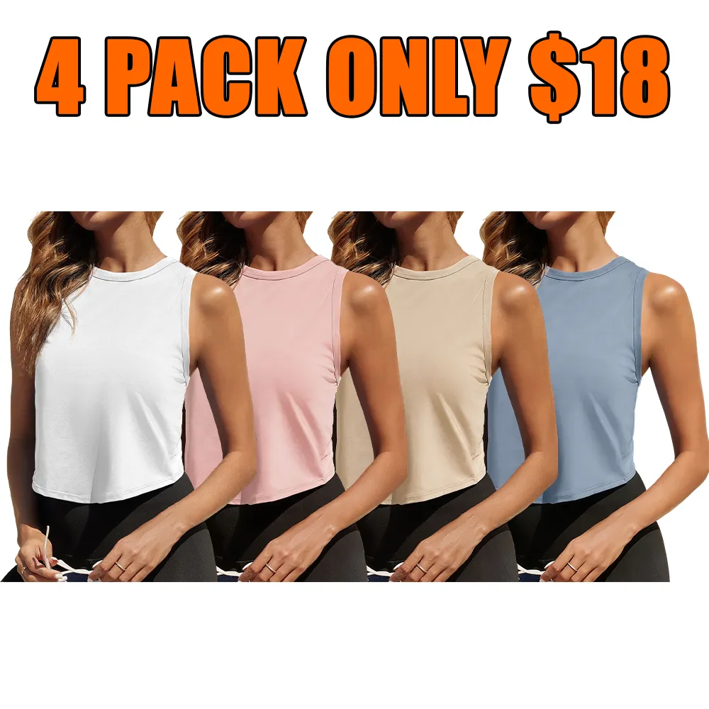 Women's Workout Cropped Tank Tops
