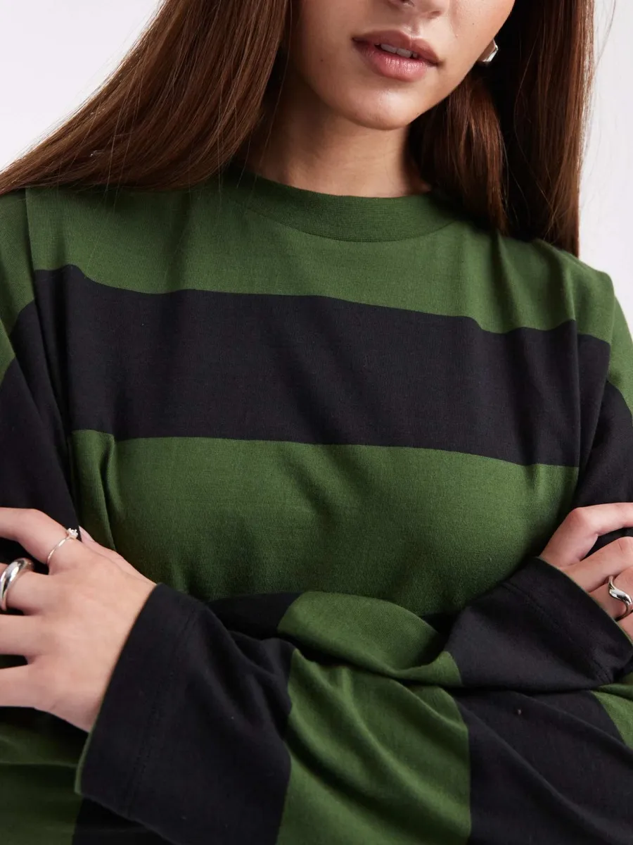 Striped Round Neck T-Shirt