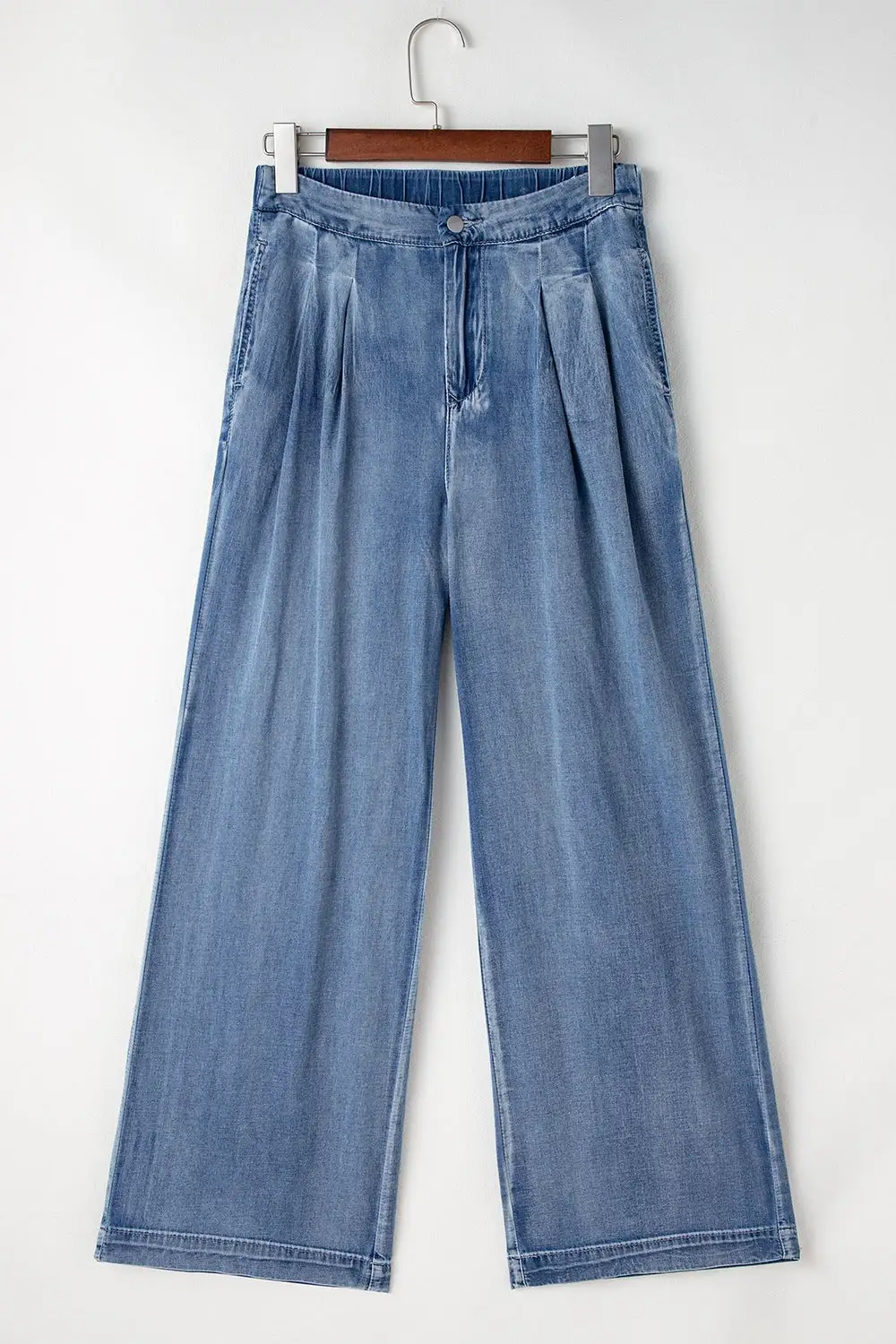 Easy High Waist Wide Leg Denim Jeans