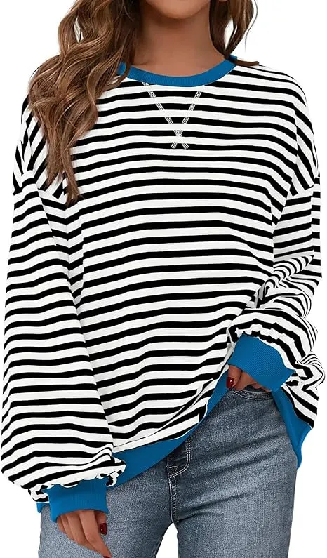 ✨ Women’s Striped Hoodie Sweatshirt – Cozy, Cute & Fall-Ready