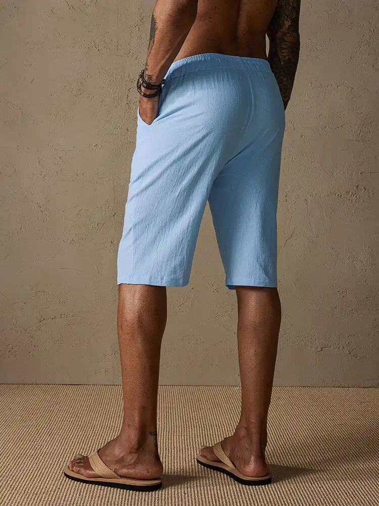 Men's Casual Cotton Drawstring Shorts