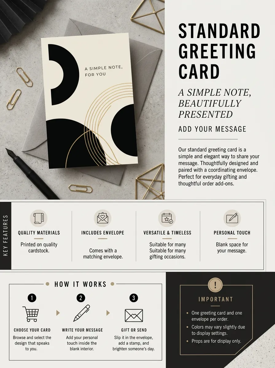 Greeting Card Service with Geometric