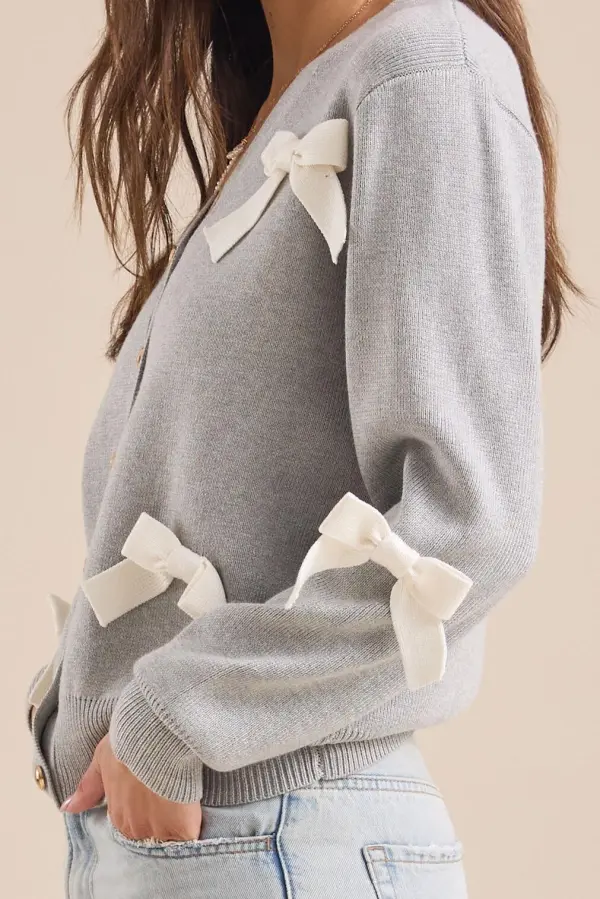 3D Bow Cardigan