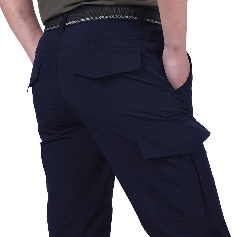 Functional and Stylish Men's Cargo Pants with Practical Flap Pockets