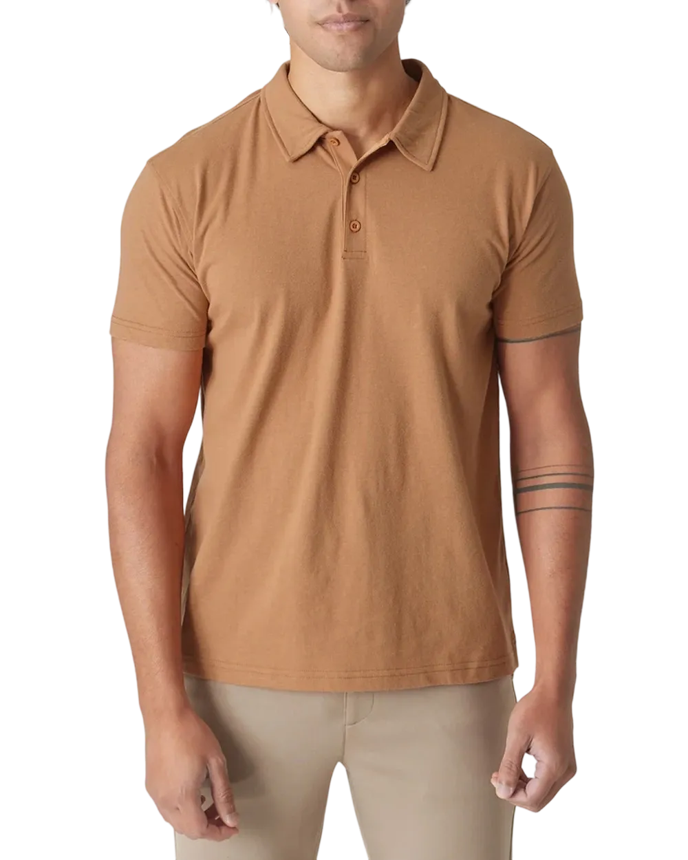 Men'S Casual Business POLO Shirt, Breathable Pique Fabric,Classic Polo