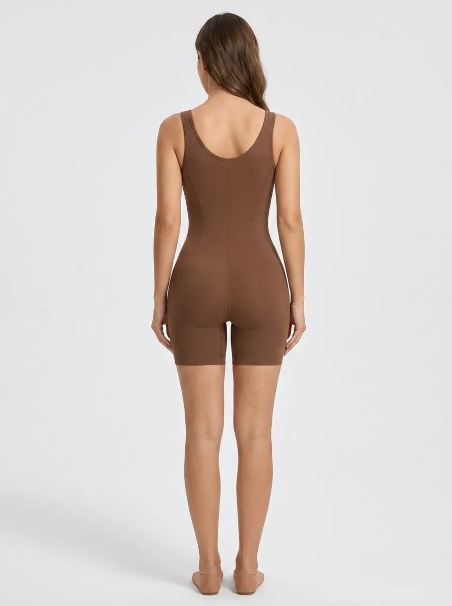 Classic Zip-Front Sleeveless Women's Zip-Front Shaping Bodysuit
