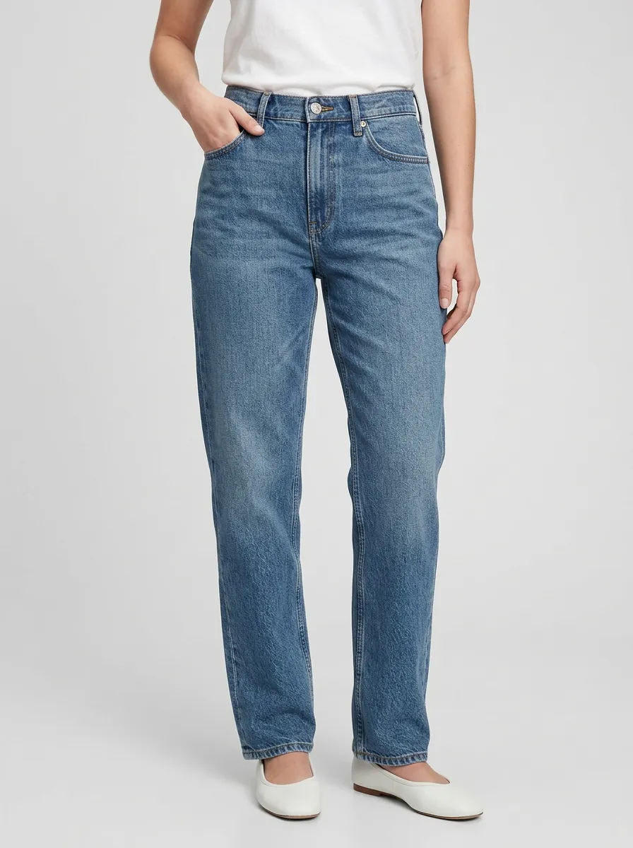 Clean Line Straight Leg Straight Jeans