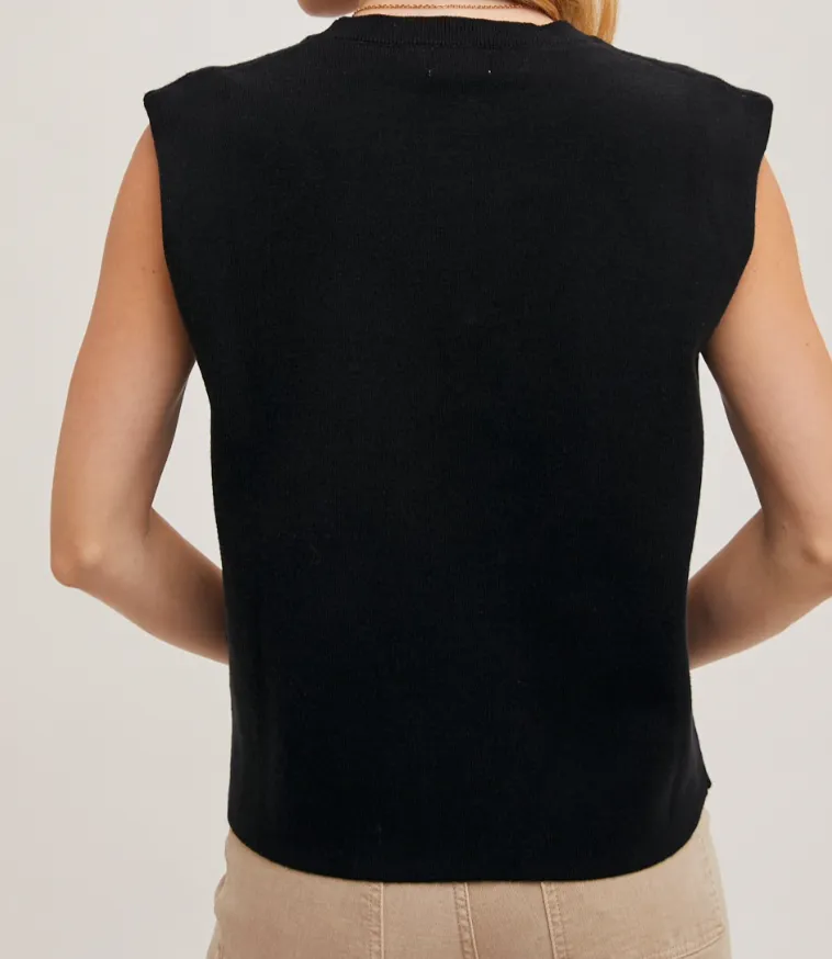 Crew Sleeveless Muscle Sweater