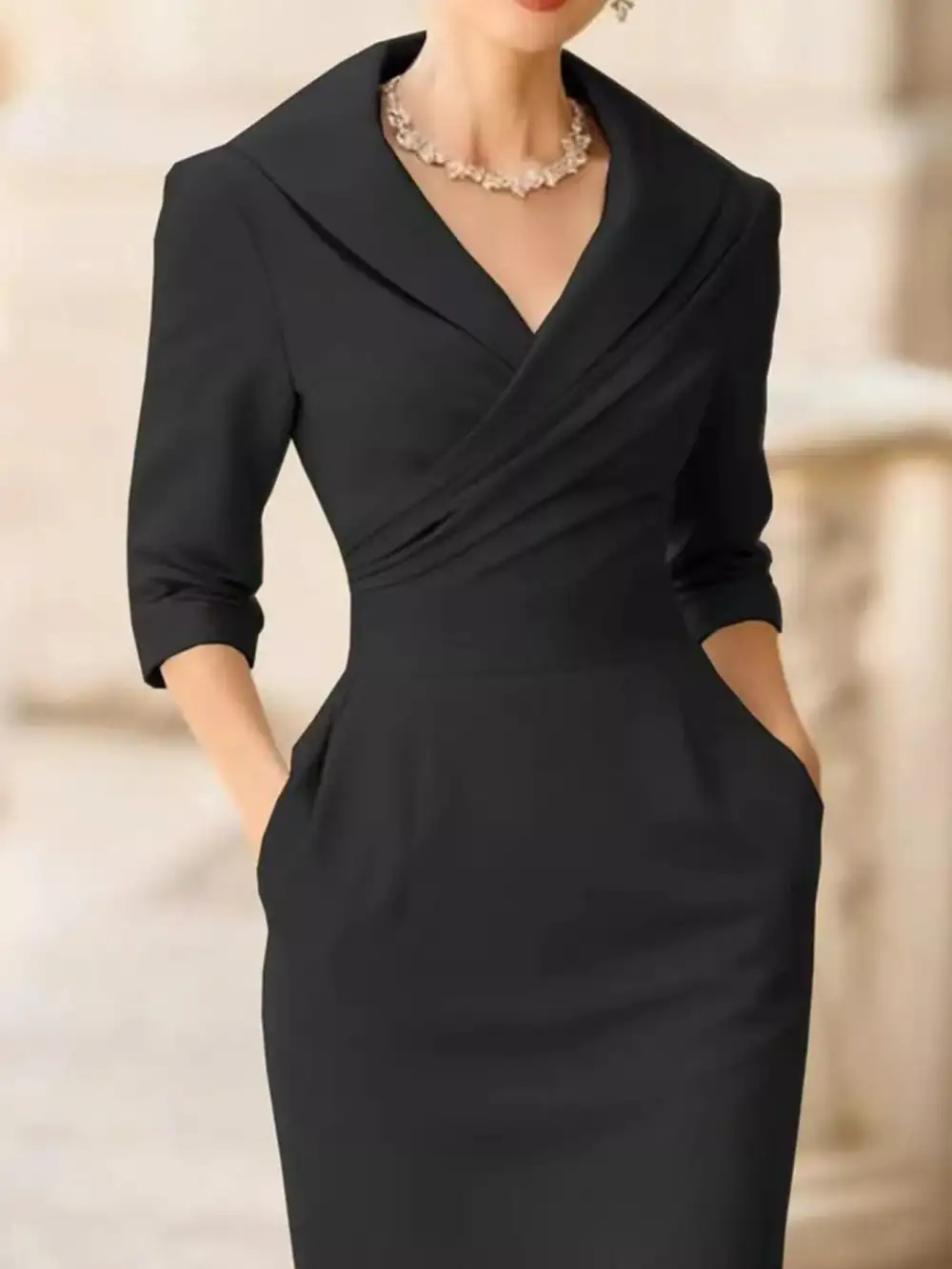 Relaxed Shape Long Sleeve Dress