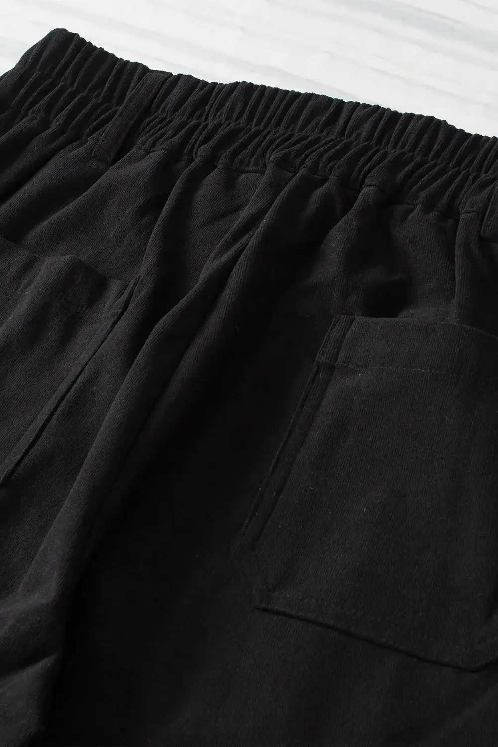Layered High Waist Straight Leg Pants