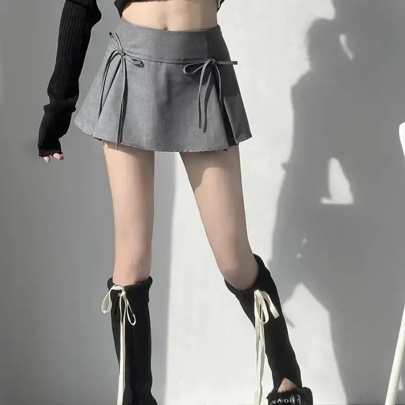 Box-Pleated Pleated Asymmetrical Skirt