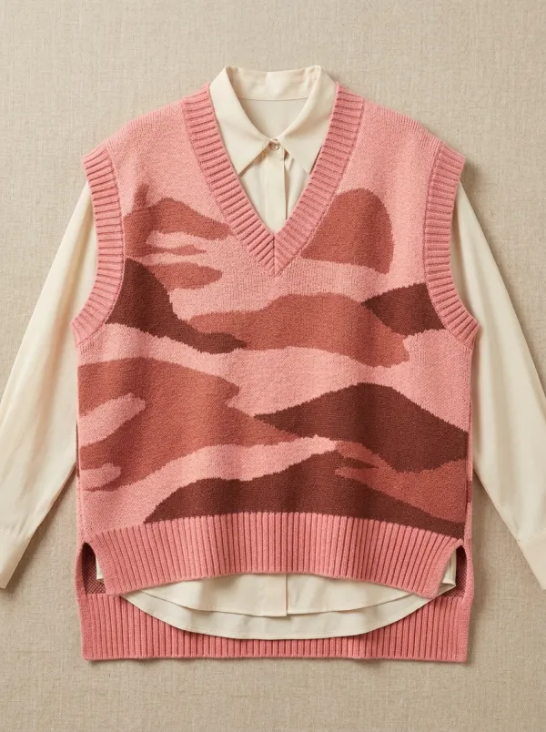 Camo Sweater Vest