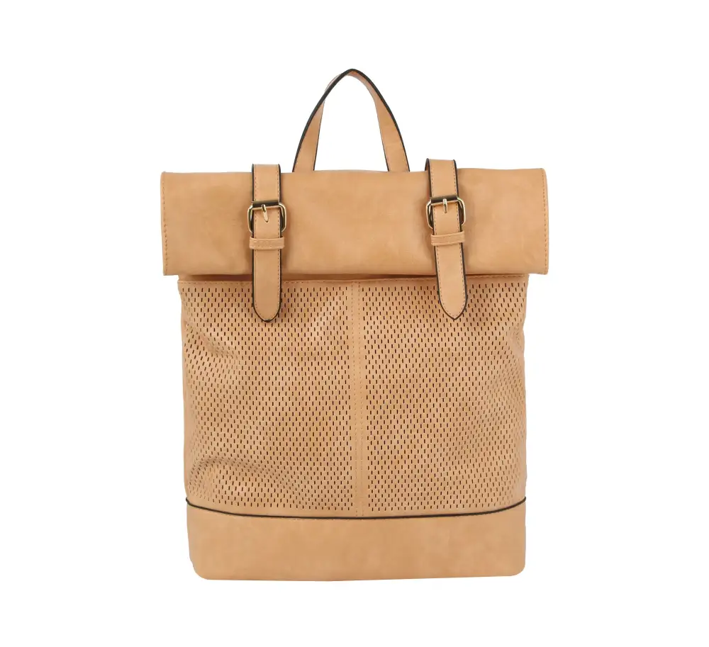Tall Buckle Accent Backpack