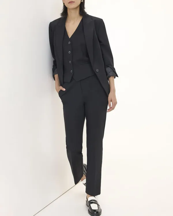 Fitted One-Button Blazer  Modern Stretch