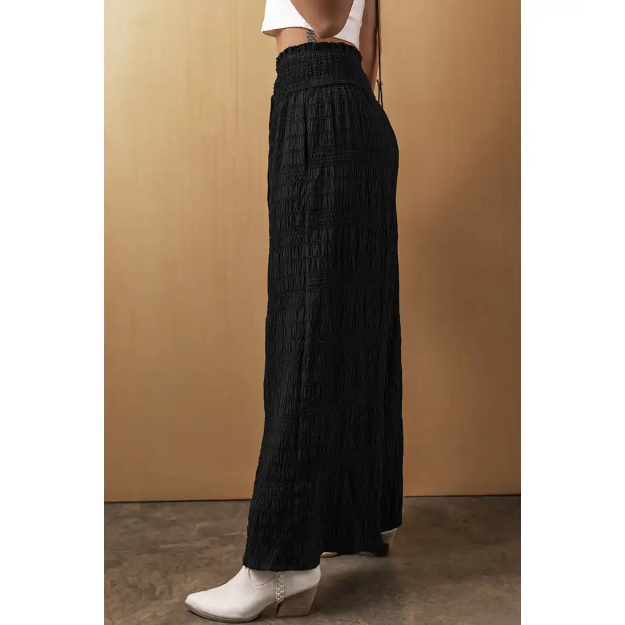 Casual Tied Wide Leg Pants