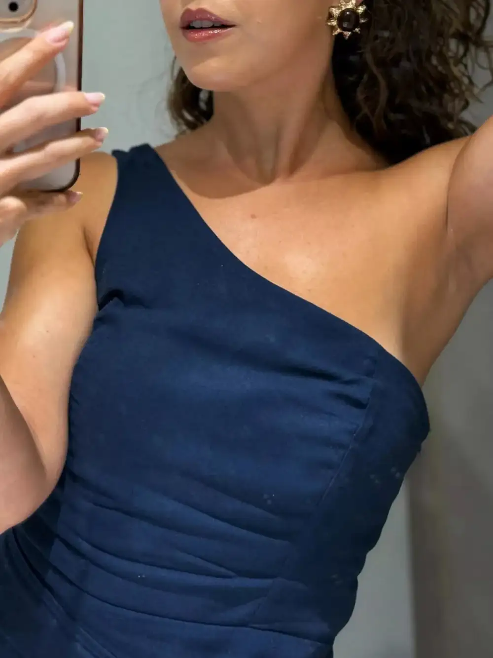 Shoulder Mini Dress