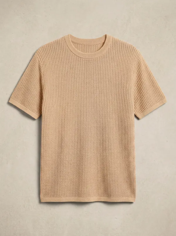 Classic Everyday-Look Men's Knit Crew-Neck T-Shirt