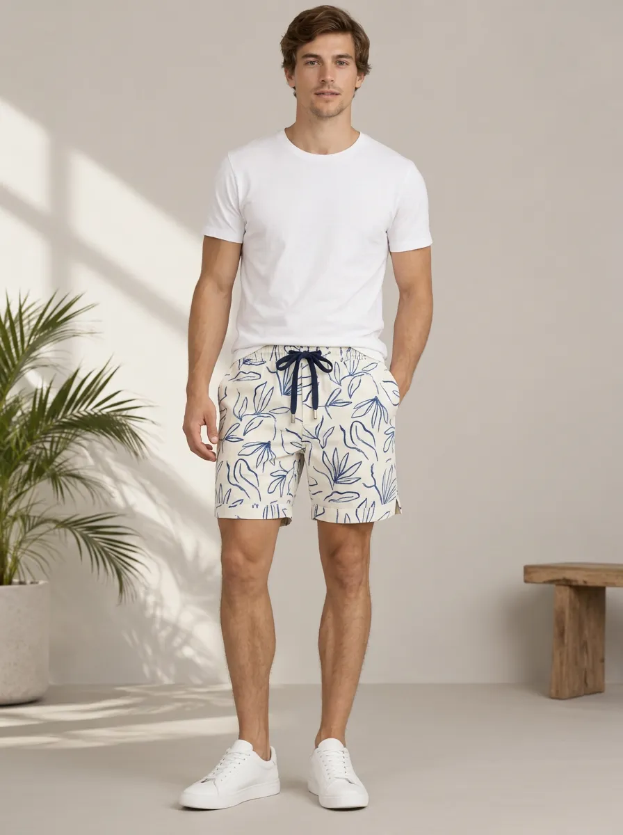 Street Ready Graphic Print Check Print Relaxed Fit Men's Printed Casual Pants