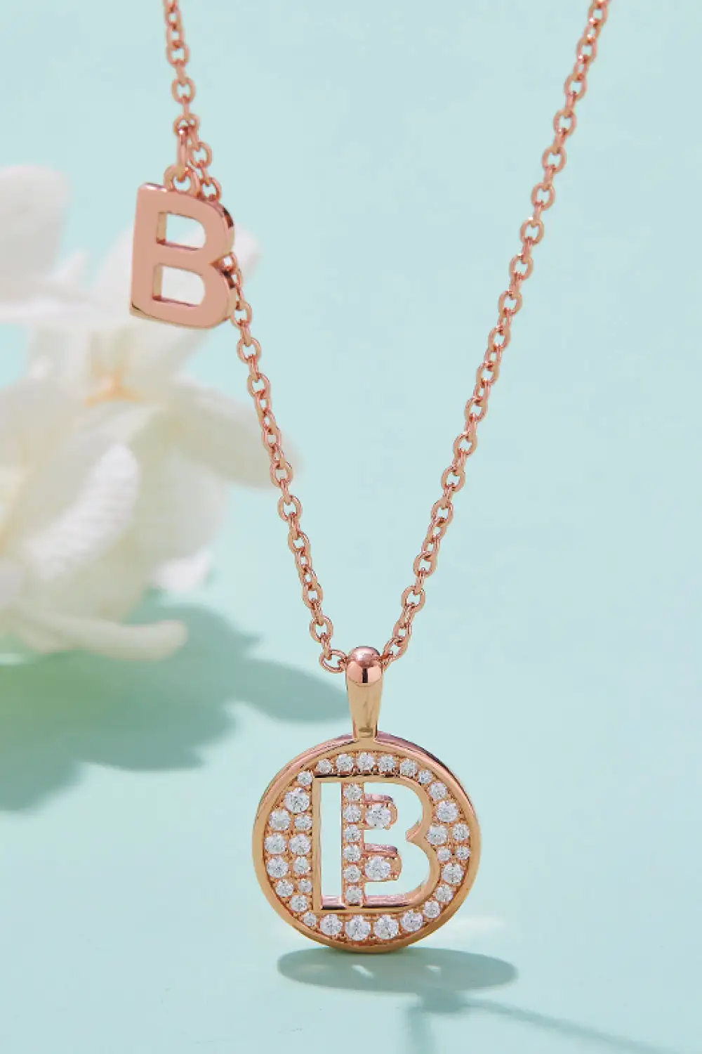 Moissanite A To J Pendant Necklace
