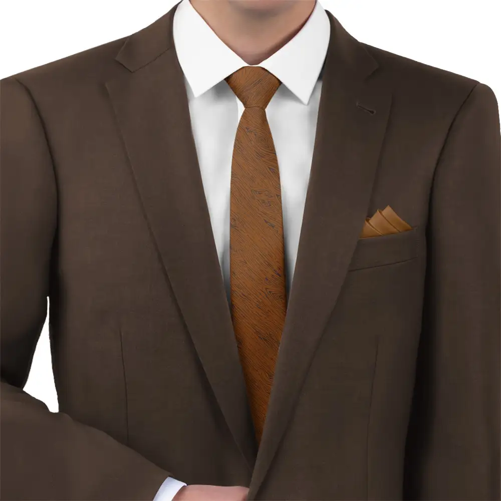 Woodgrain Pattern Necktie
