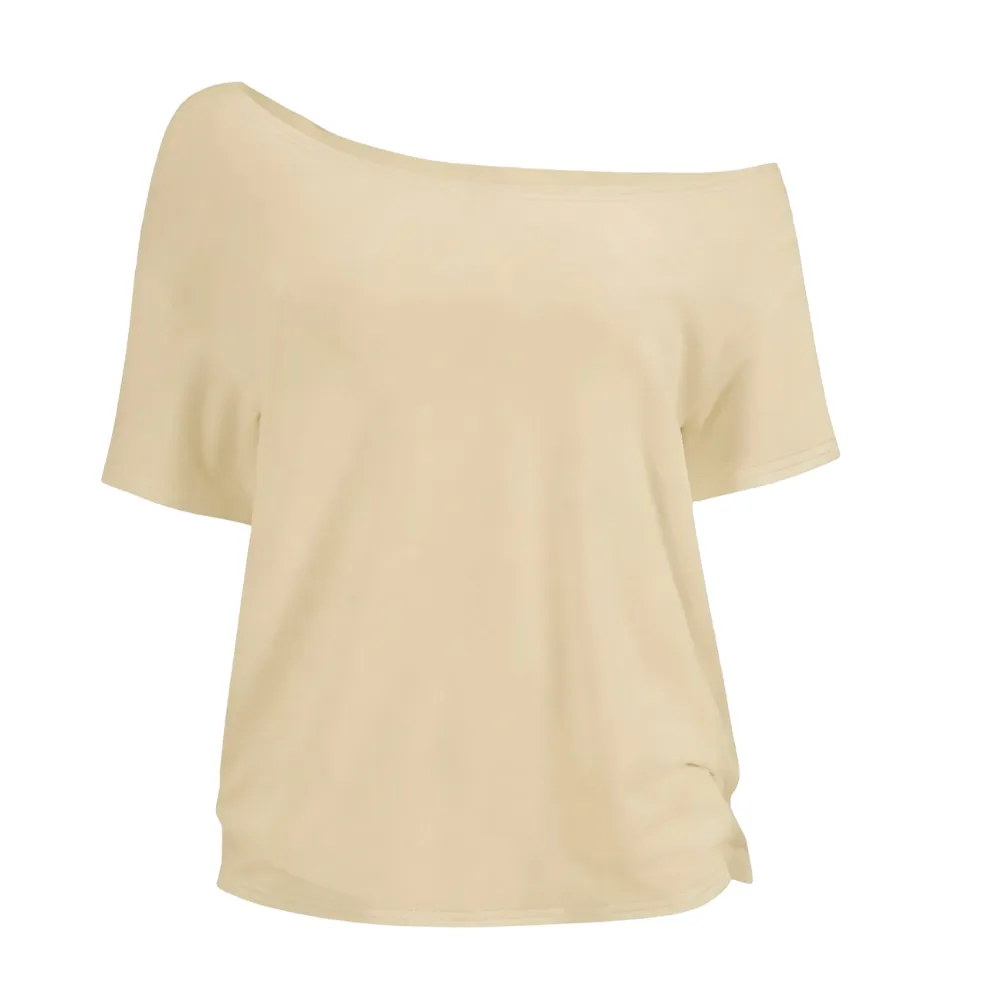 Women's Solid-Color Versatile Short-Sleeve Top