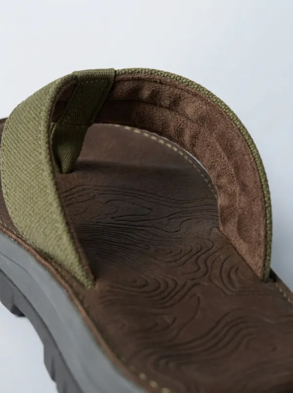 Topographic Men's Casual Flip Flops