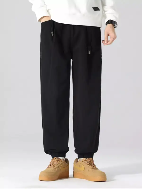 Drawstring Cargo Joggers with Pockets Pants